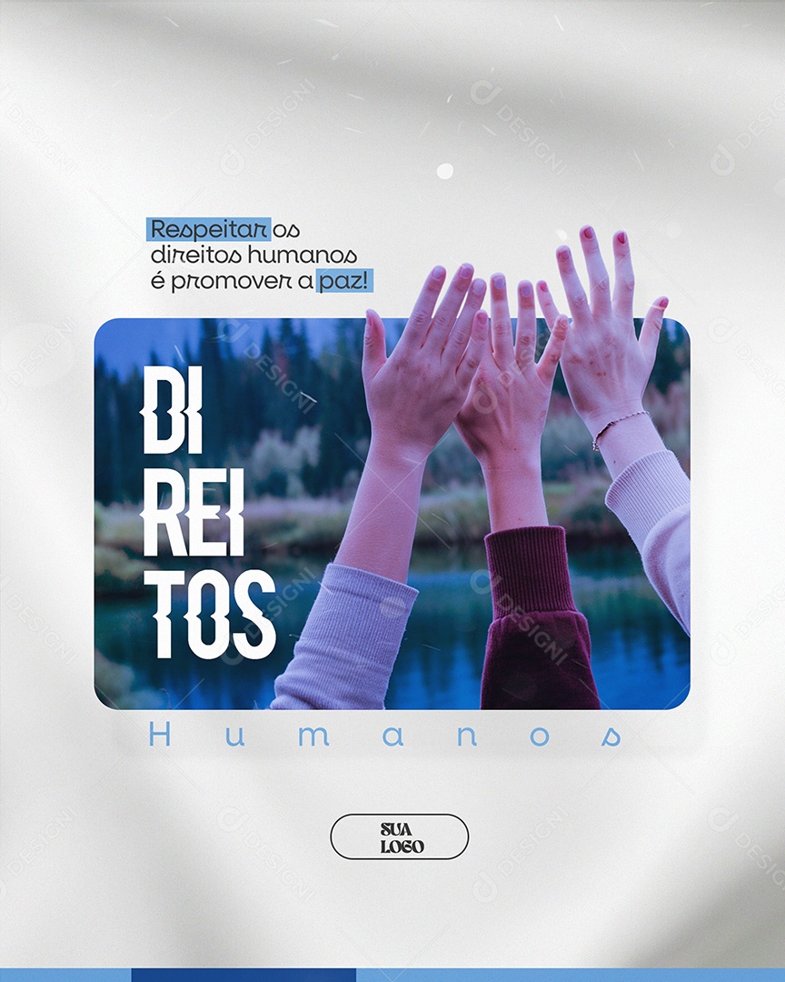 Dia dos Direitos Humanos 10 Dezembro Social Media PSD Editável