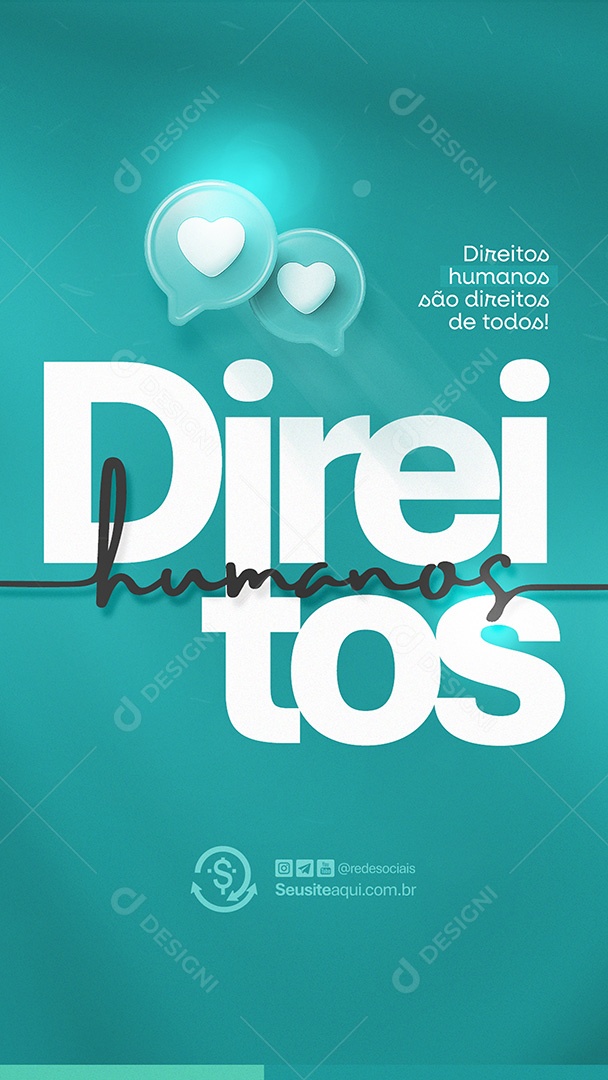 Story Dia dos Direitos Humanos 10 Dezembro Social Media PSD Editável