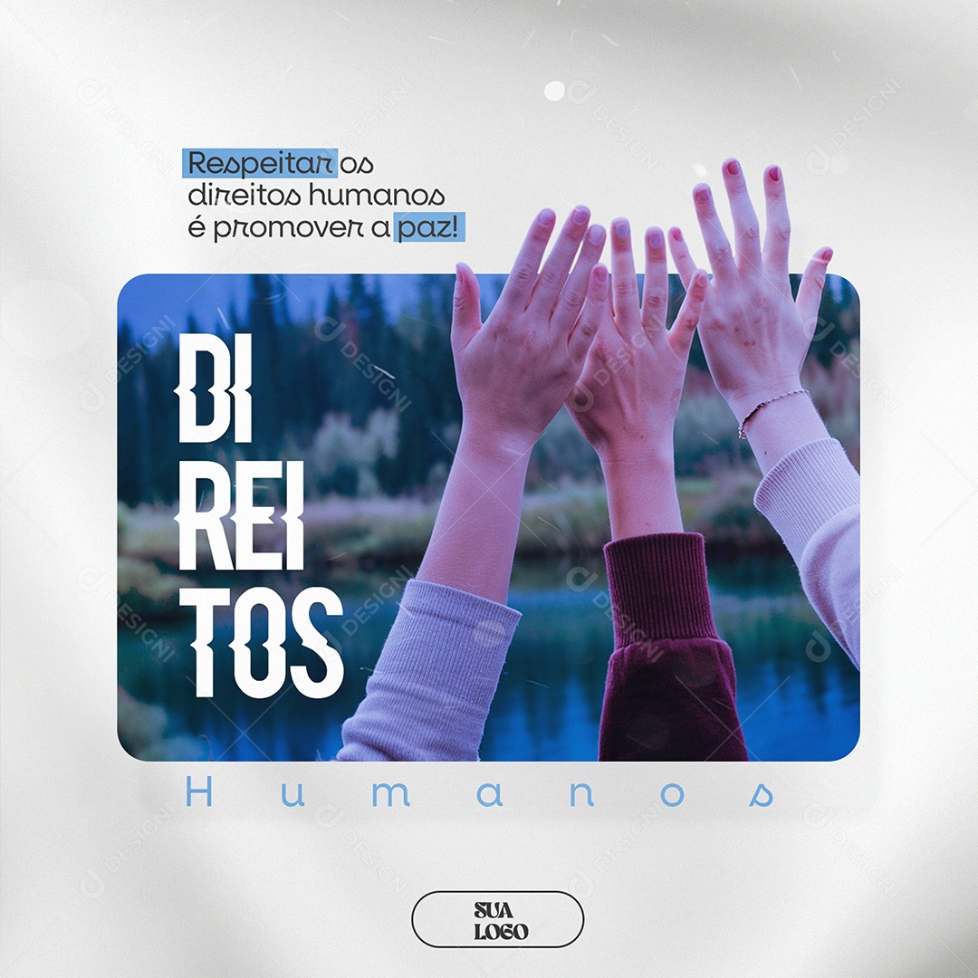 Dia Internacional dos Direitos Humanos 10 Dezembro Social Media PSD Editável
