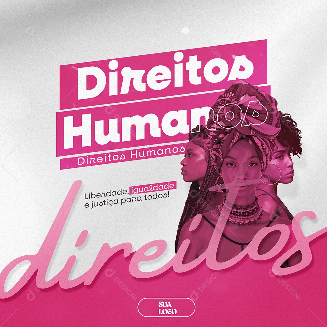 Dia Internacional dos Direitos Humanos 10 Dezembro Social Media PSD Editável