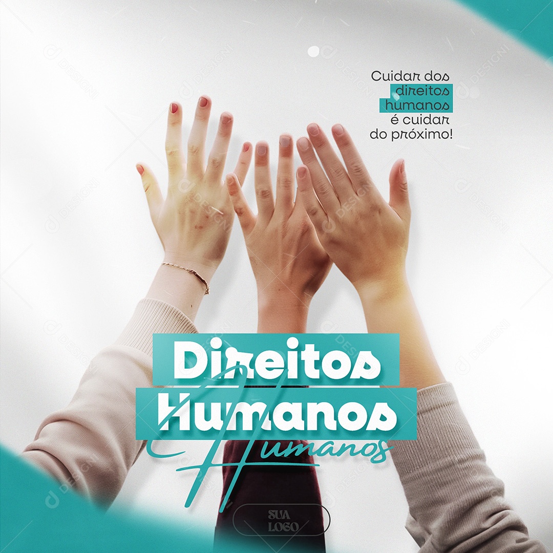Dia Internacional dos Direitos Humanos 10 Dezembro Social Media PSD Editável