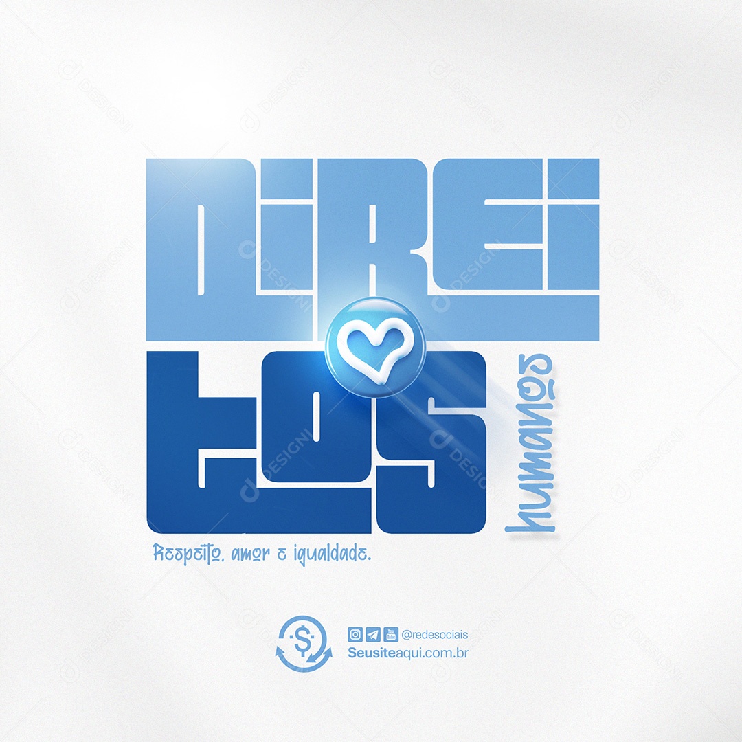 Dia Internacional dos Direitos Humanos 10 Dezembro Social Media PSD Editável