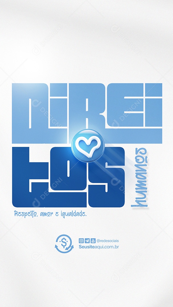 Story Dia Internacional dos Direitos Humanos 10 Dezembro Social Media PSD Editável