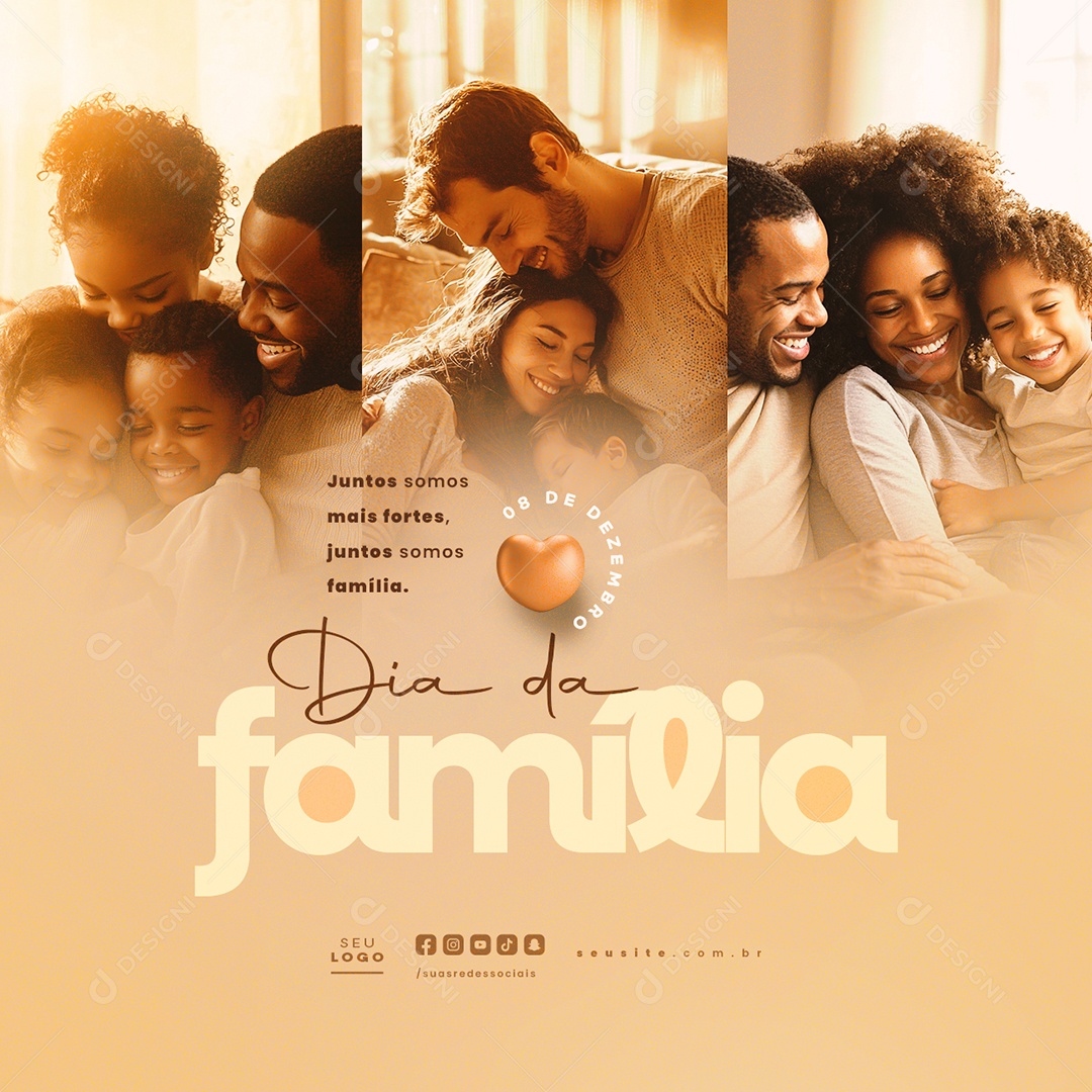 Dia da Família 08 de Dezembro Social Media PSD Editável