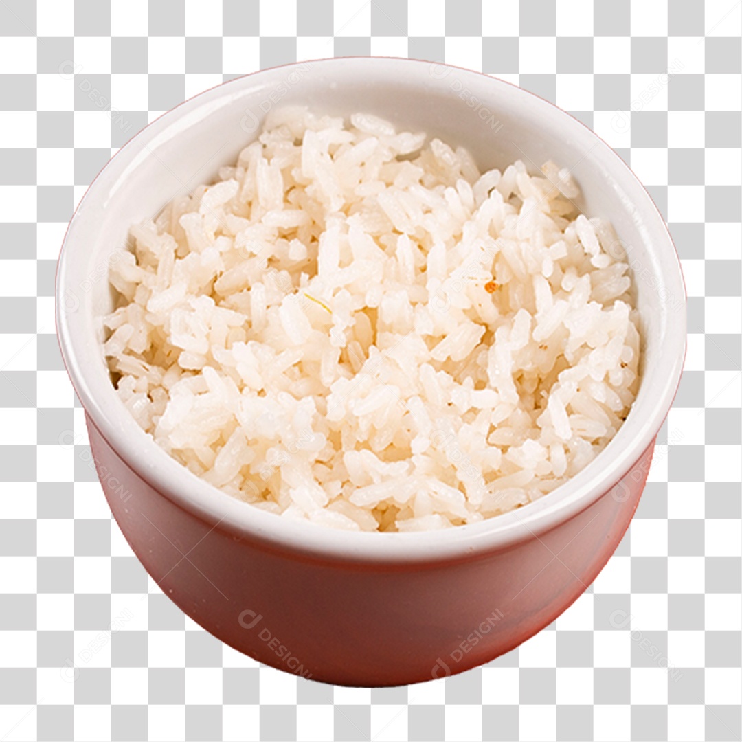 Arroz na Tigela PNG Transparente