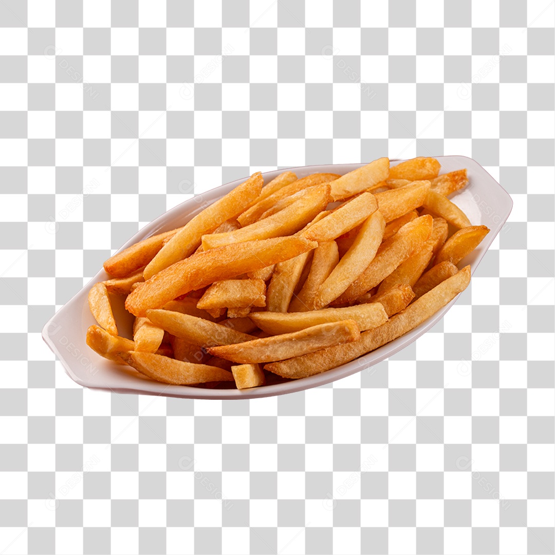 Porção de Batata Frita PNG Transparente