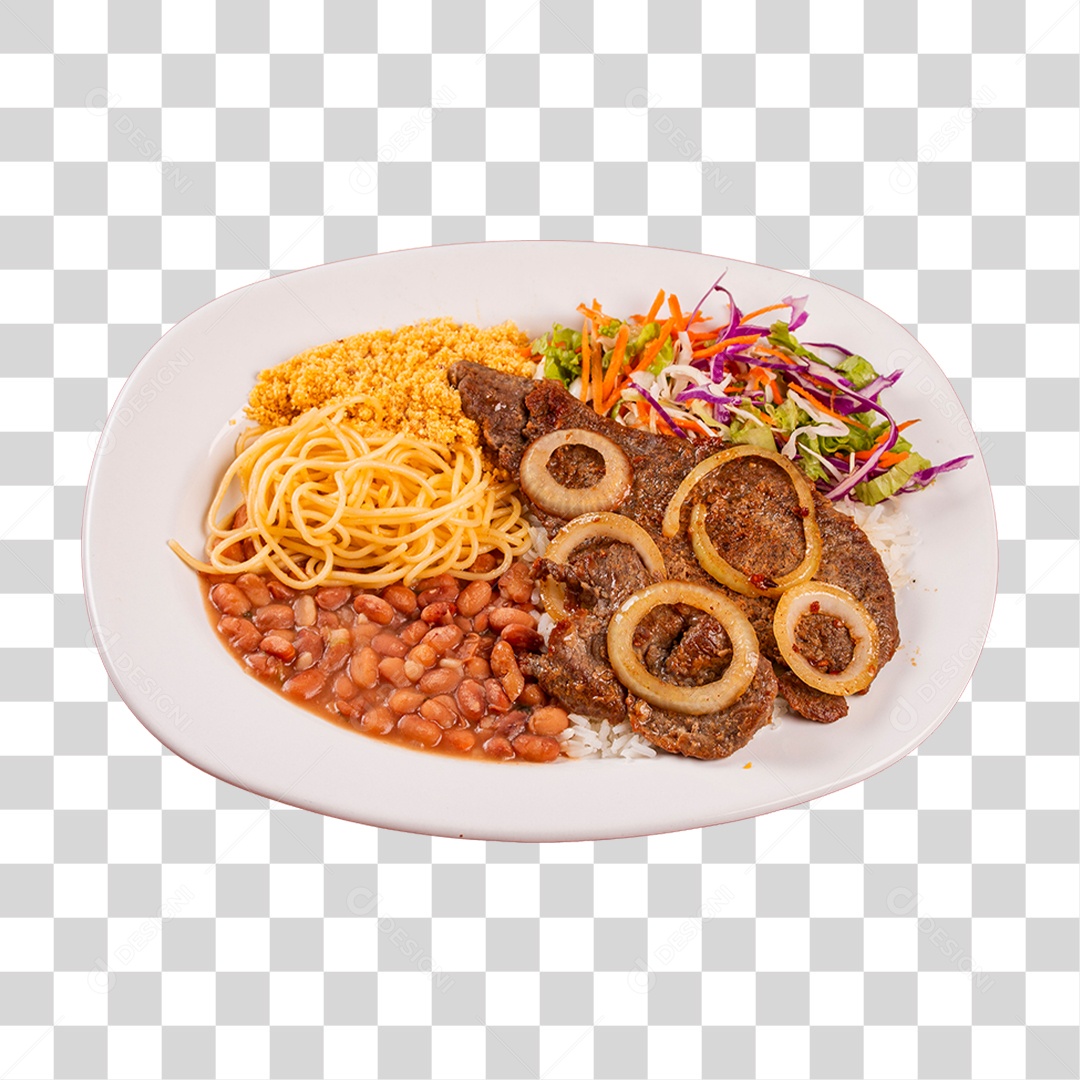 Prato com Carne PNG Transparente