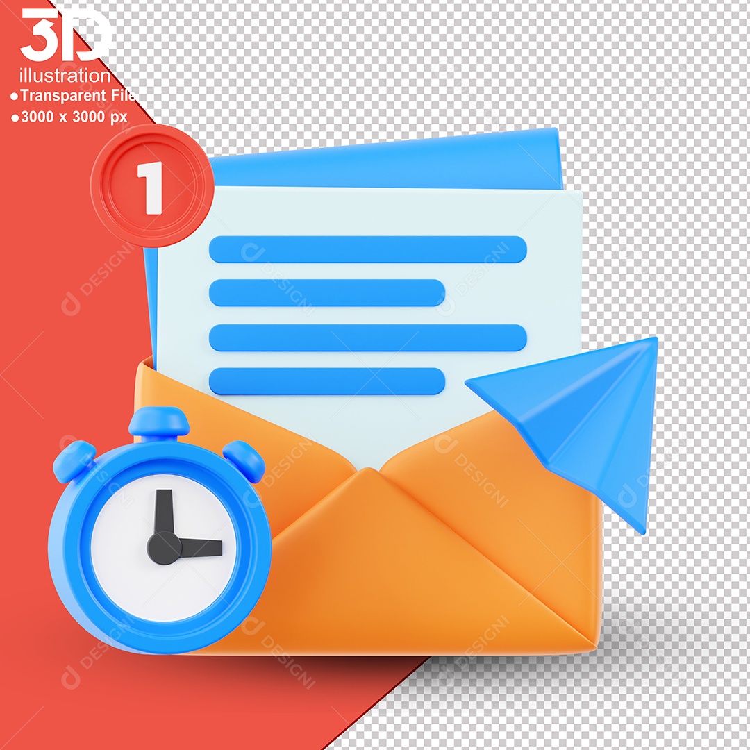 Carta Elemento 3D Para Composição PSD