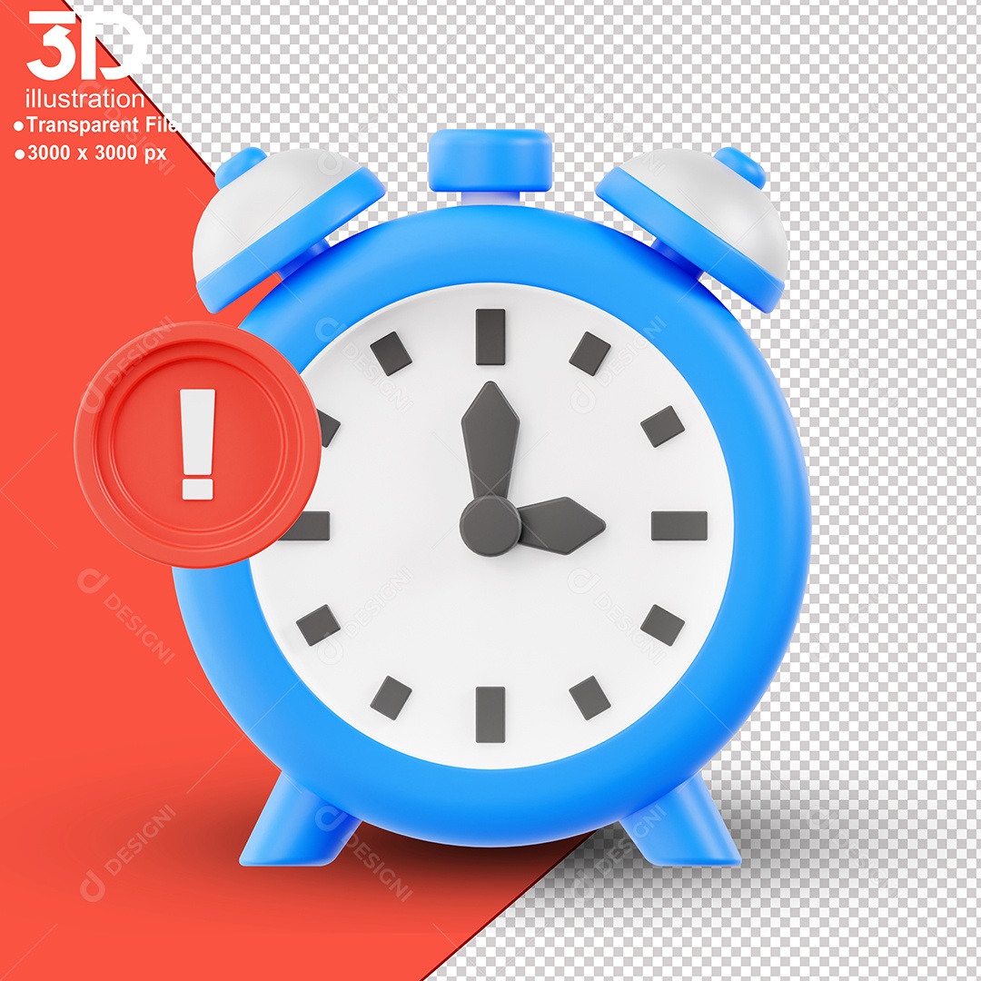 Relógio Elemento 3D Para Composição PSD