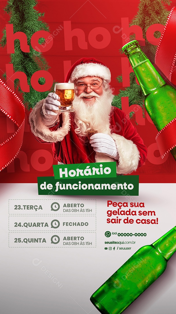 Story Cervejaria Horário de Funcionamento Social Media PSD Editável