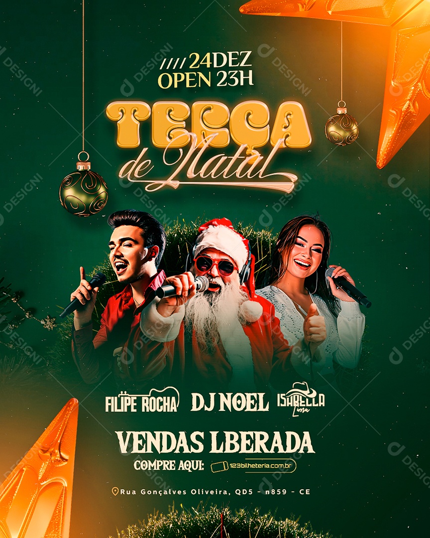 Flyer Terça de Natal Social Media PSD Editável