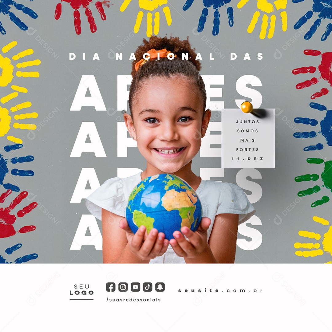 Dia Nacional Das Apaes 11 de Dezembro Social Media PSD Editável