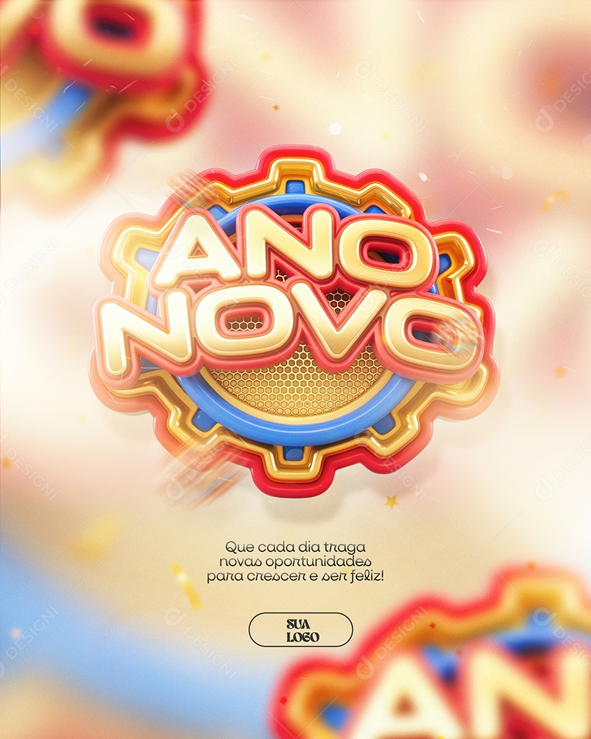 Ano Novo Oprtunidades Social Media PSD Editável