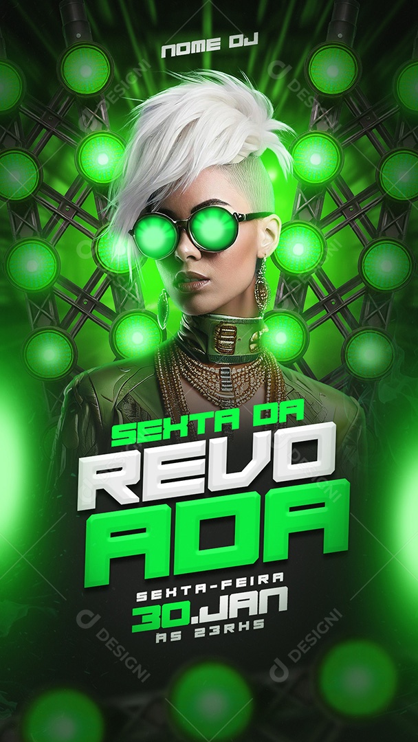 Flyer Shows Revoada Social Media PSD Editável