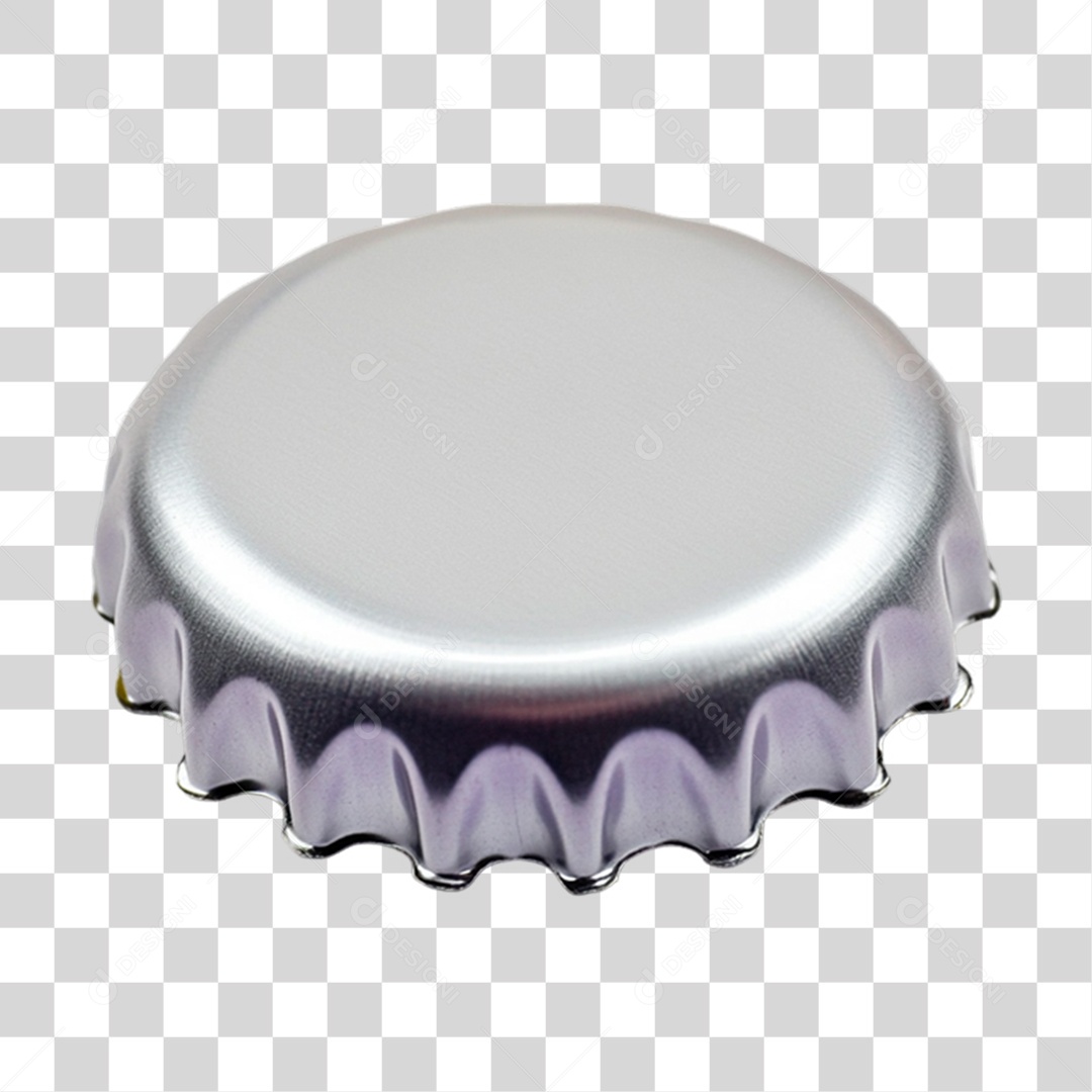 Elemento 3D Tampa de Garrafa PNG Transparente