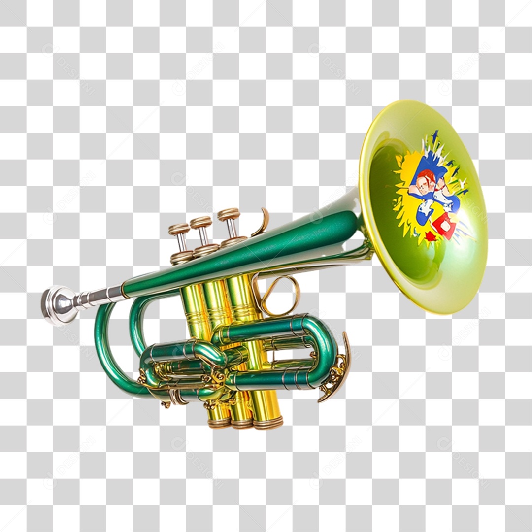 Instrumento Trompete de Carnaval  PNG Transparente