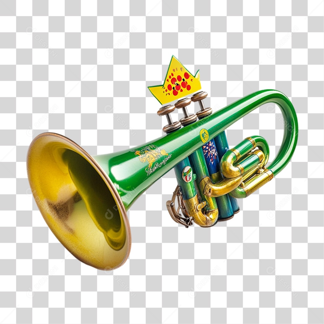 Instrumento Trompete de Carnaval  PNG Transparente