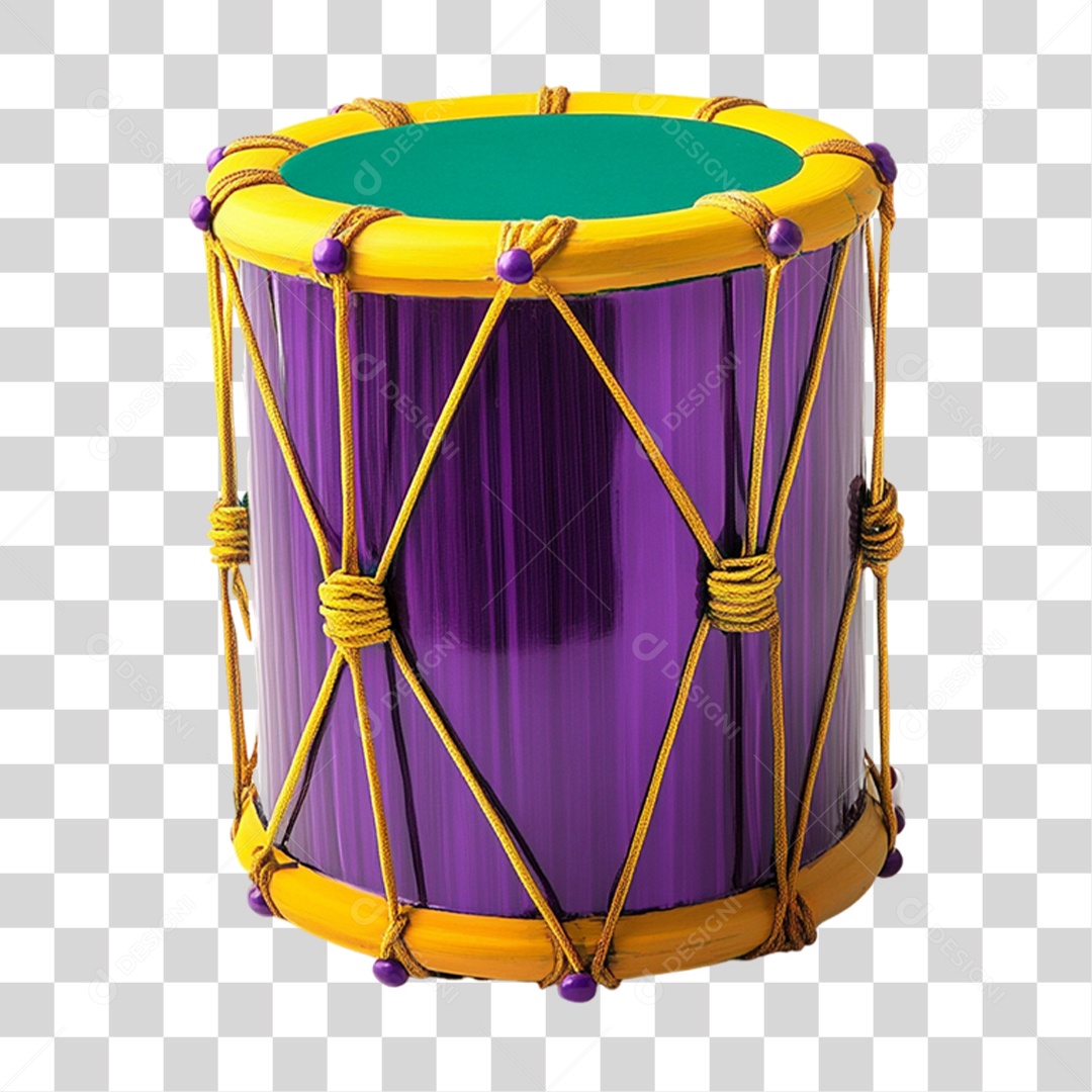 Instrumento Tambor Carnaval PNG Transparente