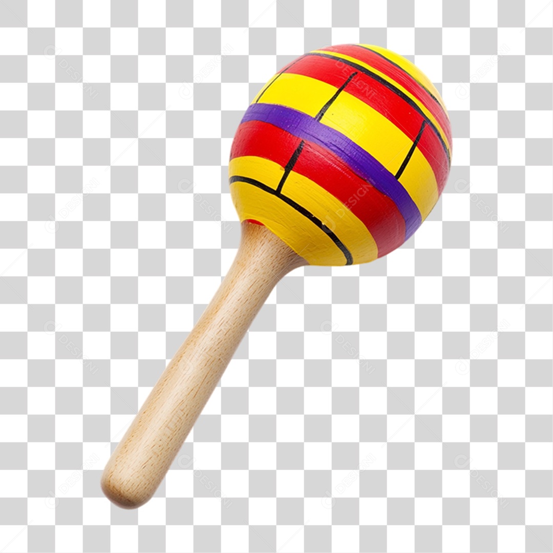 Maracá Instrumento Musical PNG Transparente