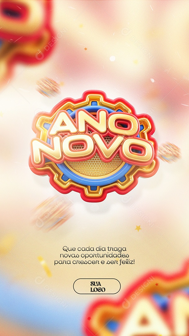 Story Ano Novo Oportunidades Social Media PSD Editável