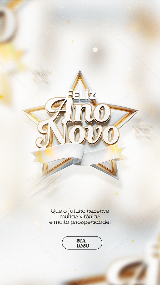 Story Feliz  Ano Novo Futuro Social Media PSD Editável