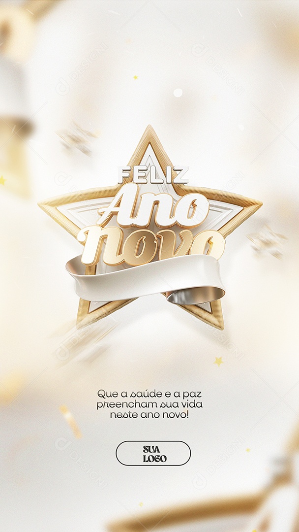 Story Feliz Ano Novo Saúde Social Media PSD Editável