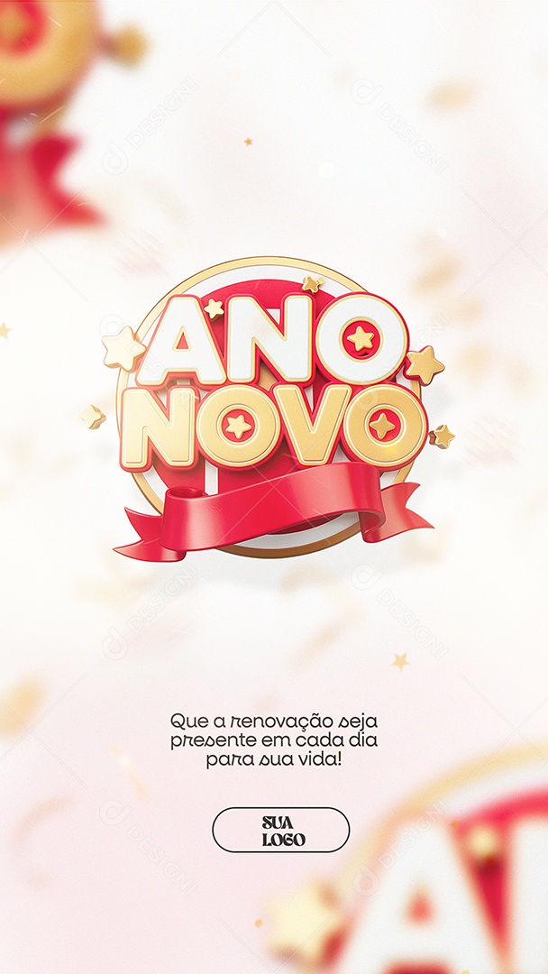Story Ano Novo Renovação Social Media PSD Editável