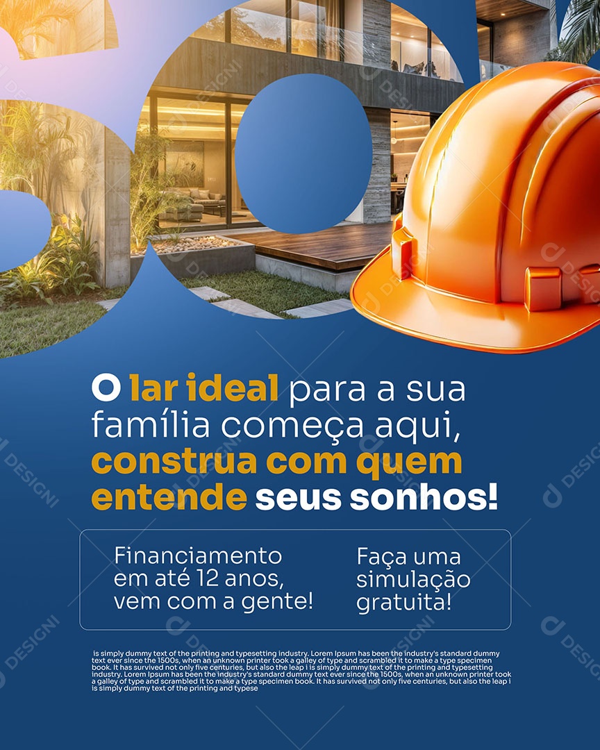 Construtora Construa Com Quem Entende Social Media PSD Editável