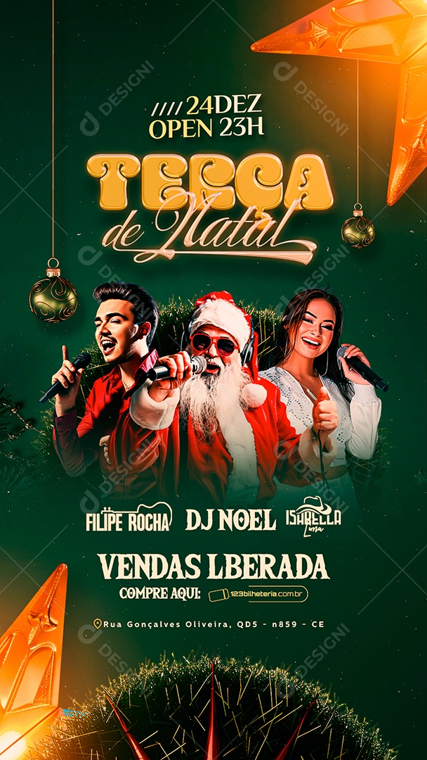 Story Flyer Terça de Natal Social Media PSD Editável