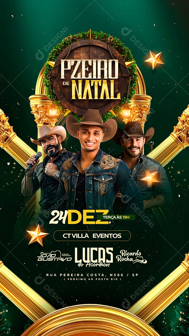 Story Flyer Pzeiro De Natal Social Media PSD Editável