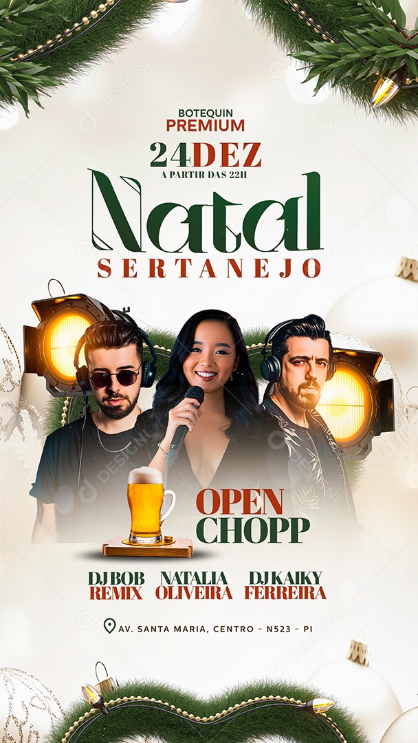 Story Flyer Natal Sertanejo Social Media PSD Editável