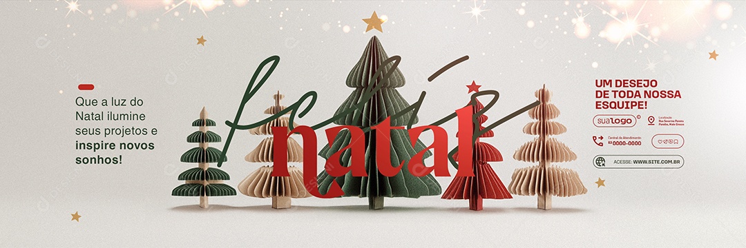 Carrossel Feliz Natal Inspire Novos Sonhos Social Media PSD Editável