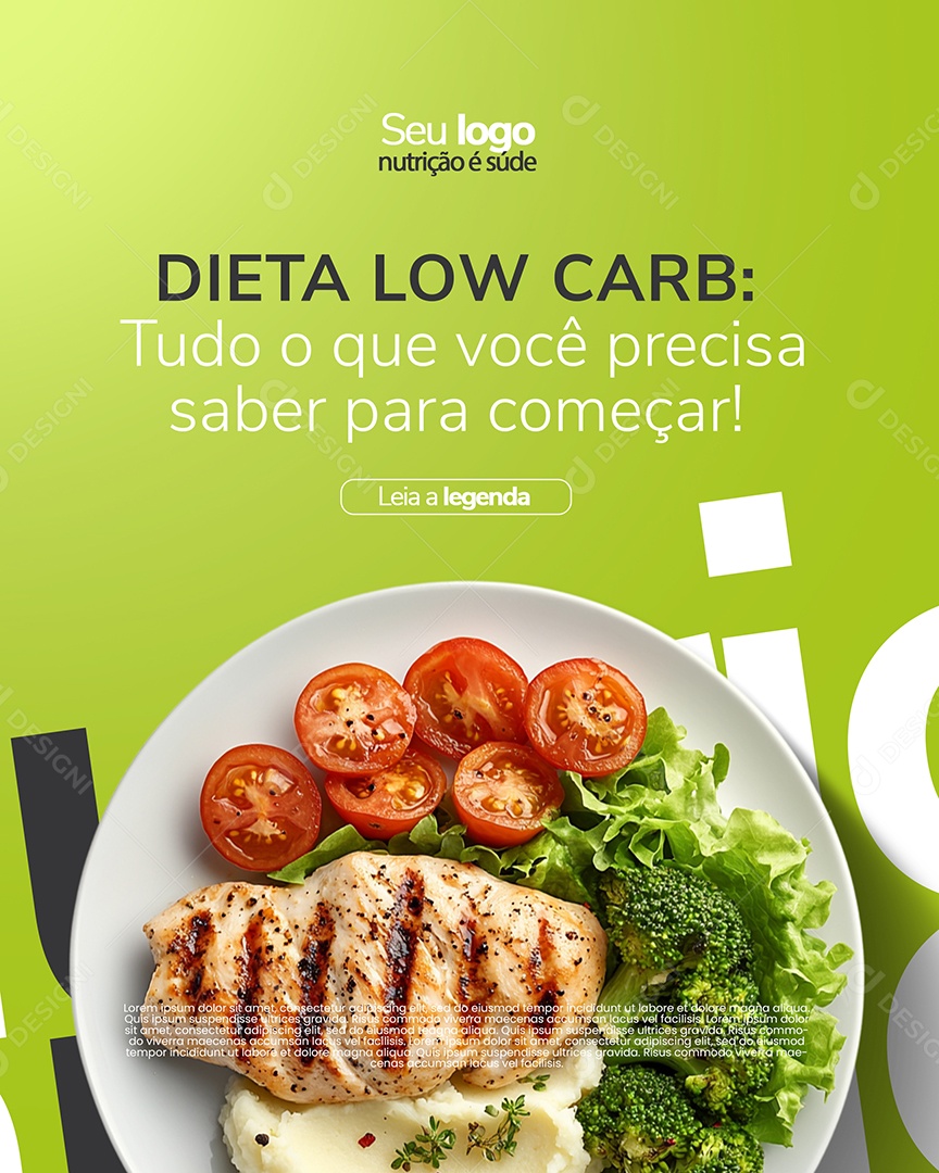 Nutritionist Social Diet Media PSD Editable