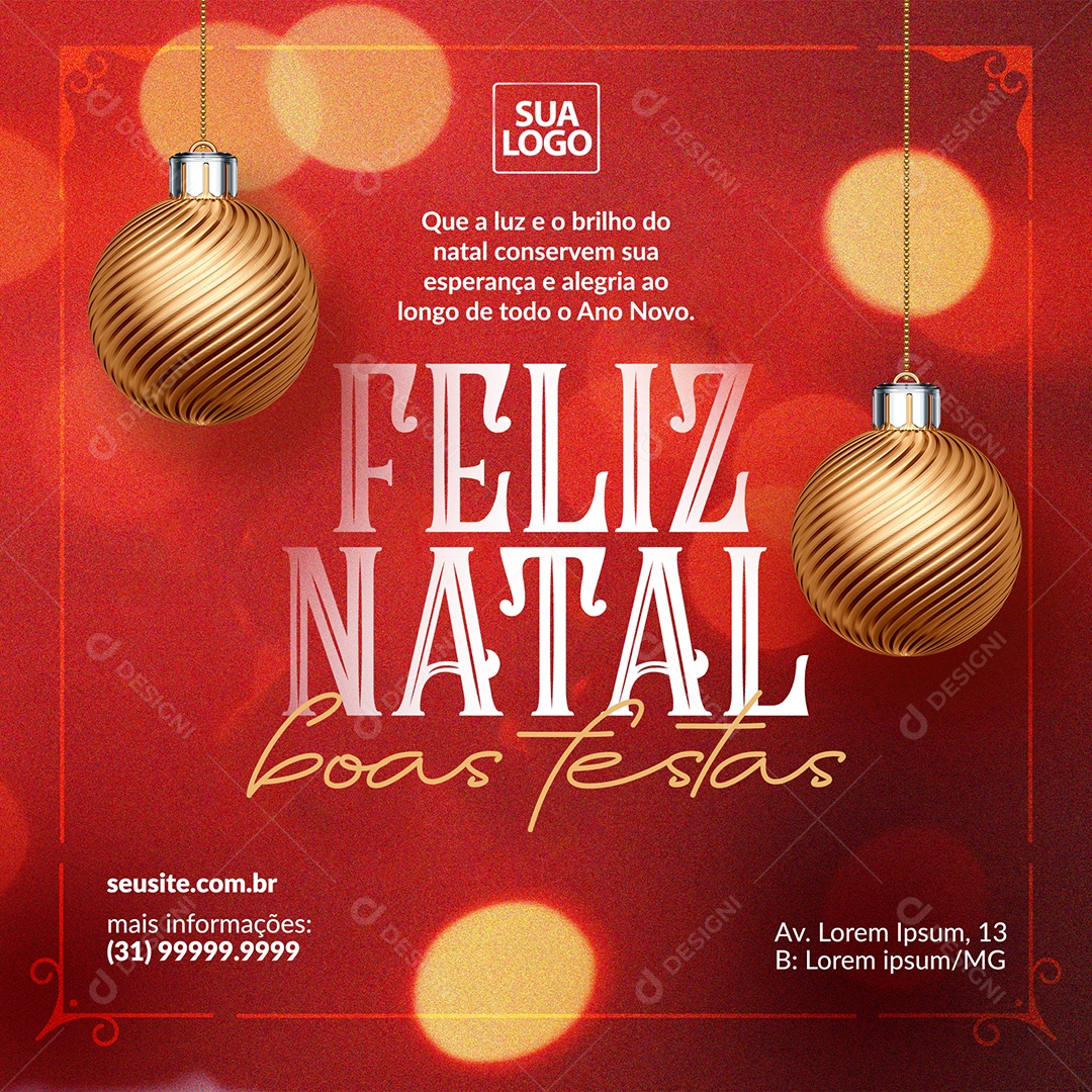 Merry Christmas Good Social Media PSD Editable