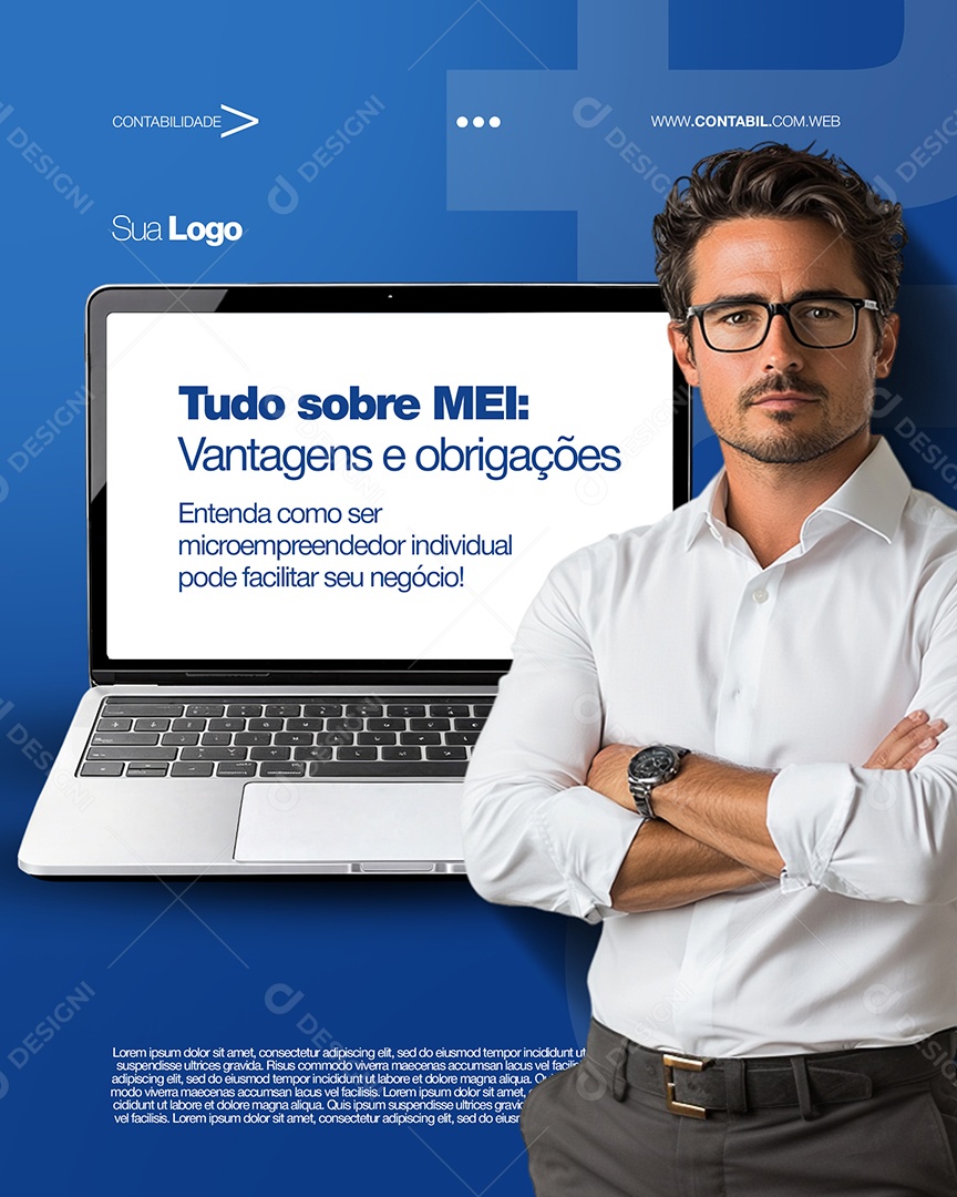 Contabilidade Tudo Sobre MEI Social Media PSD Editável