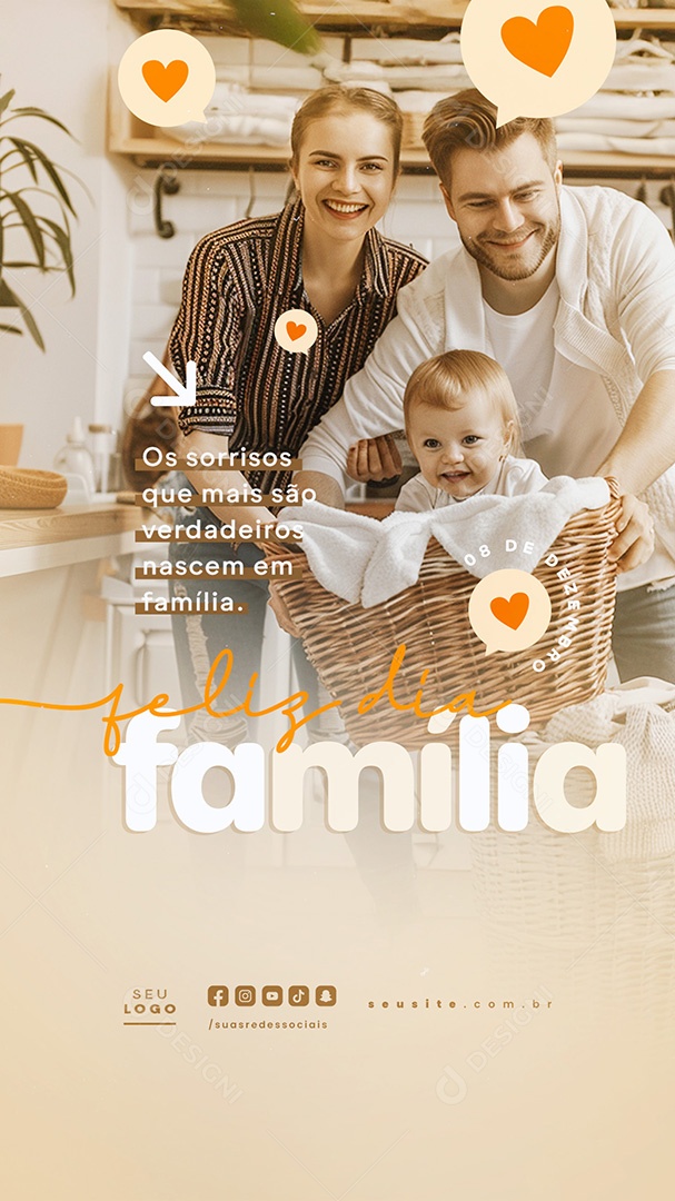 Story Feliz Dia da Família 08 de Dezembro Social Media PSD Editável