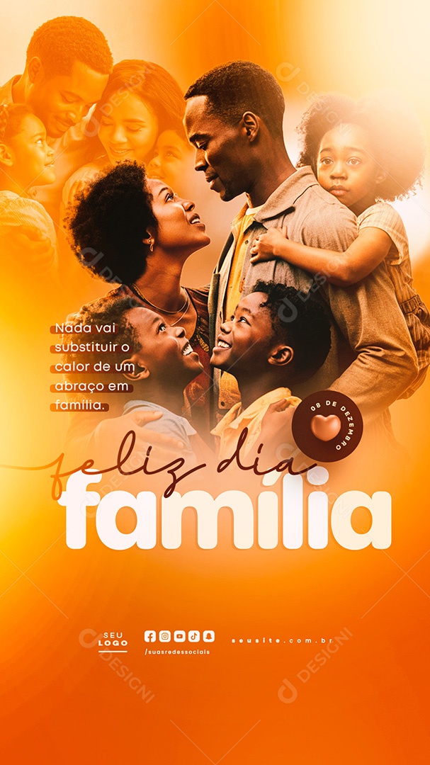 Story Feliz Dia da Família 08 de Dezembro Social Media PSD Editável
