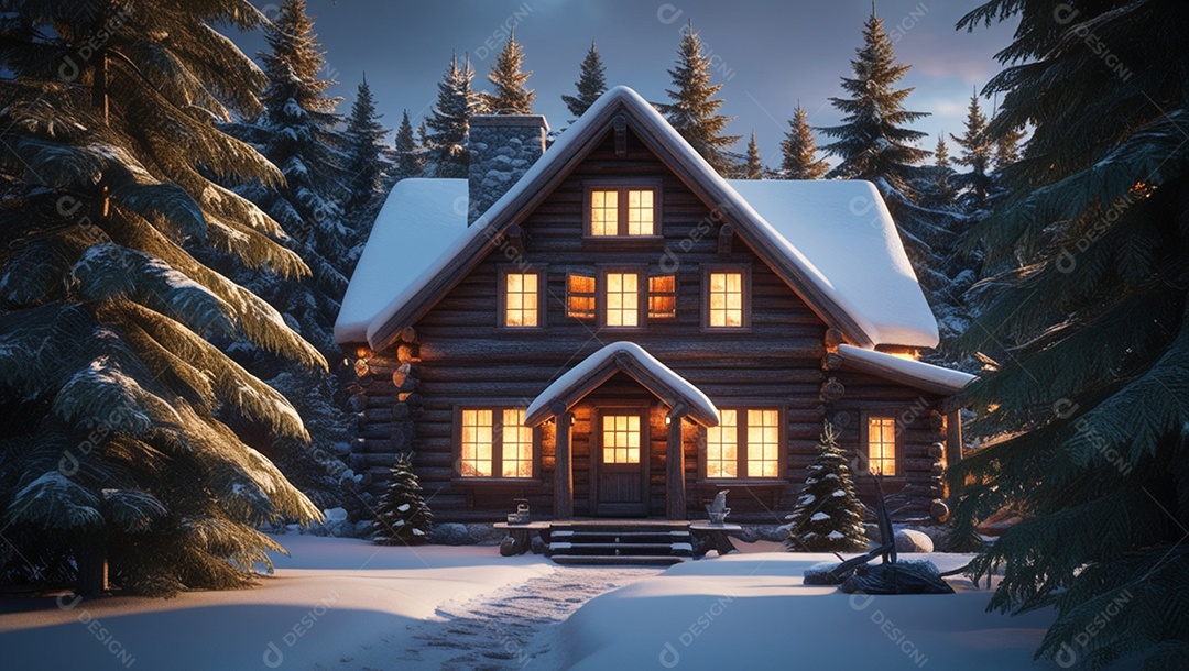 UMA CASA EM MEIO AO INVERNO