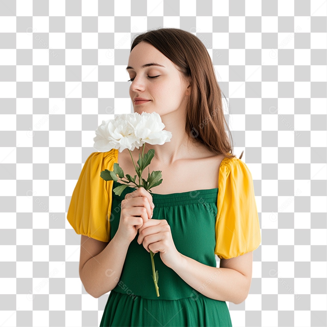 Mulher Fazendo Gestos PNG Transparente