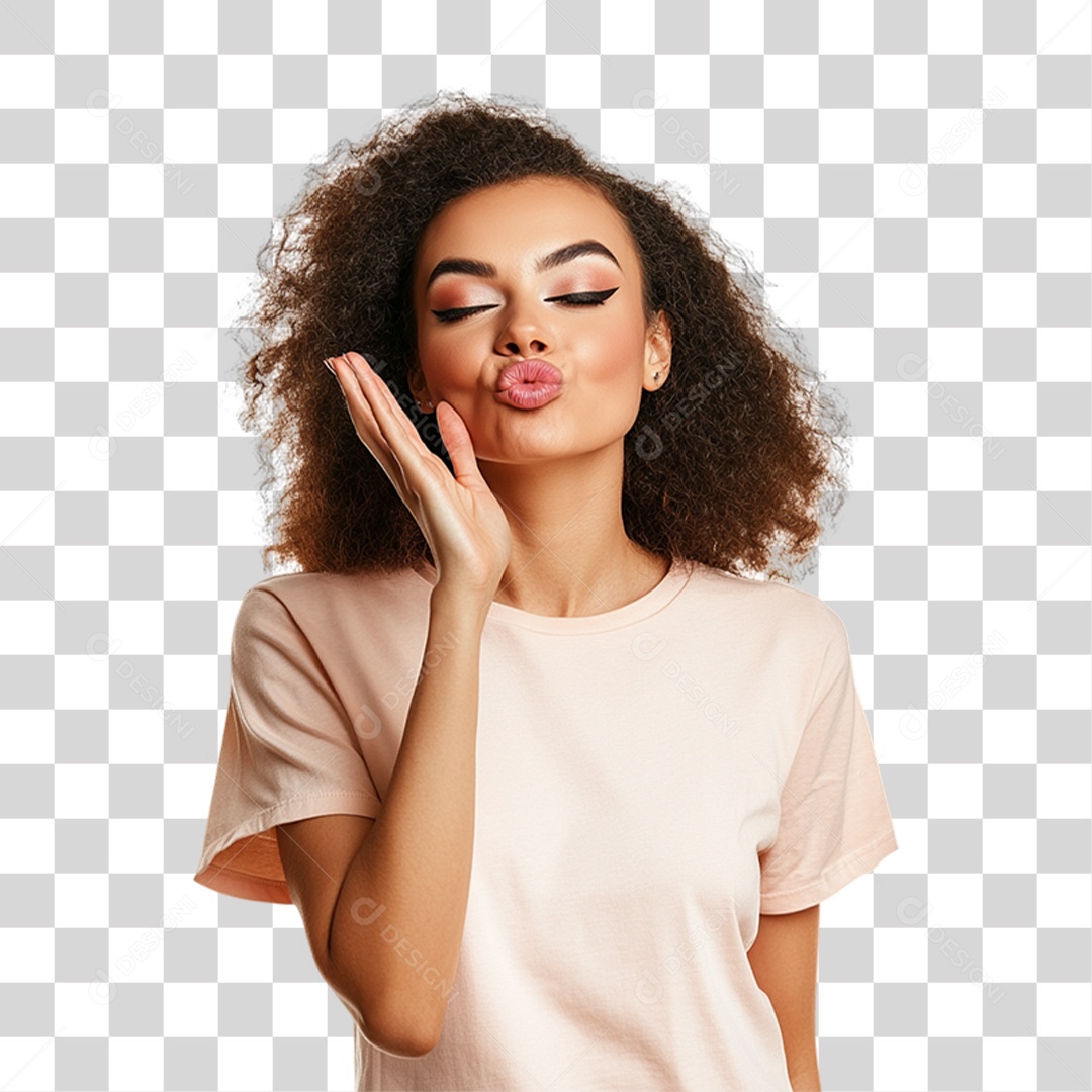 Mulher Fazendo Gestos PNG Transparente