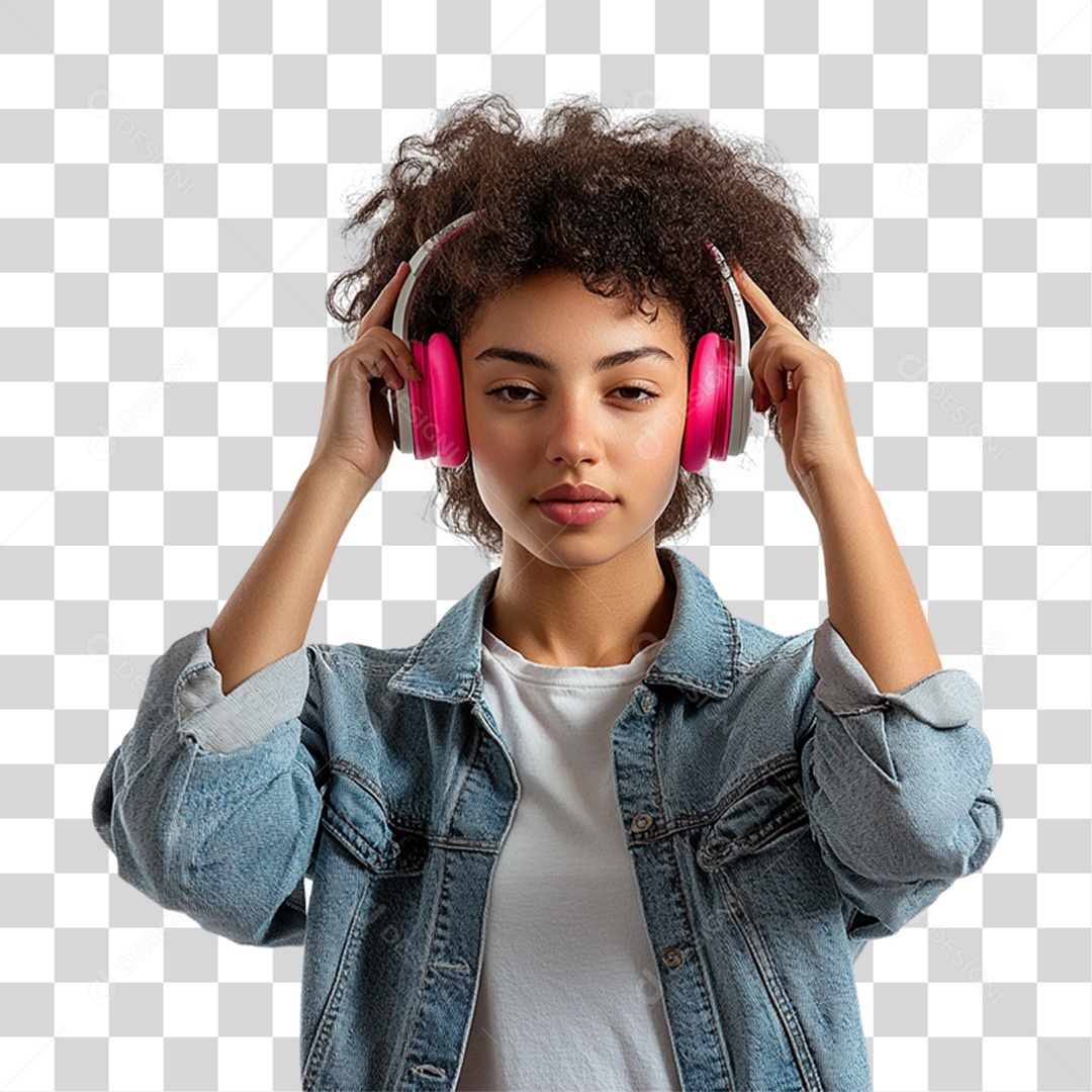 Mulher Fazendo Gestos PNG Transparente