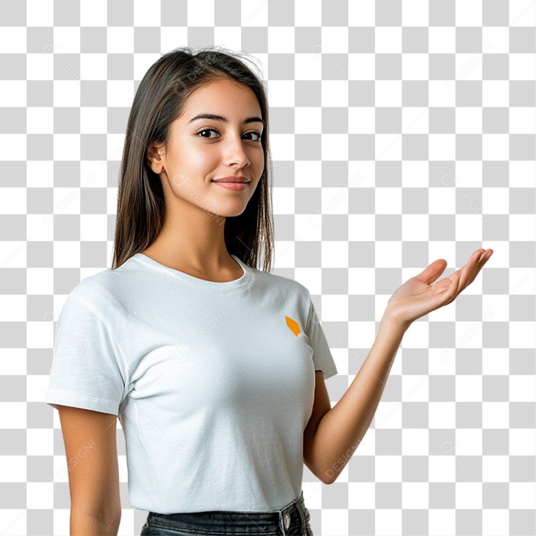 Mulher Fazendo Gestos PNG Transparente