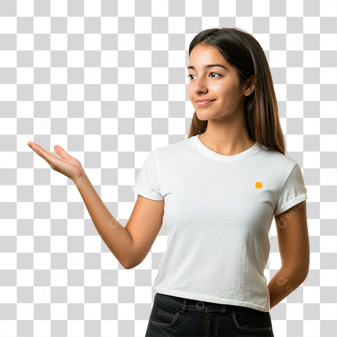 Mulher Fazendo Gestos PNG Transparente