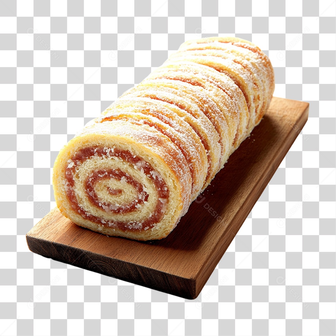 Rocambole de Chocolate PNG Transparente