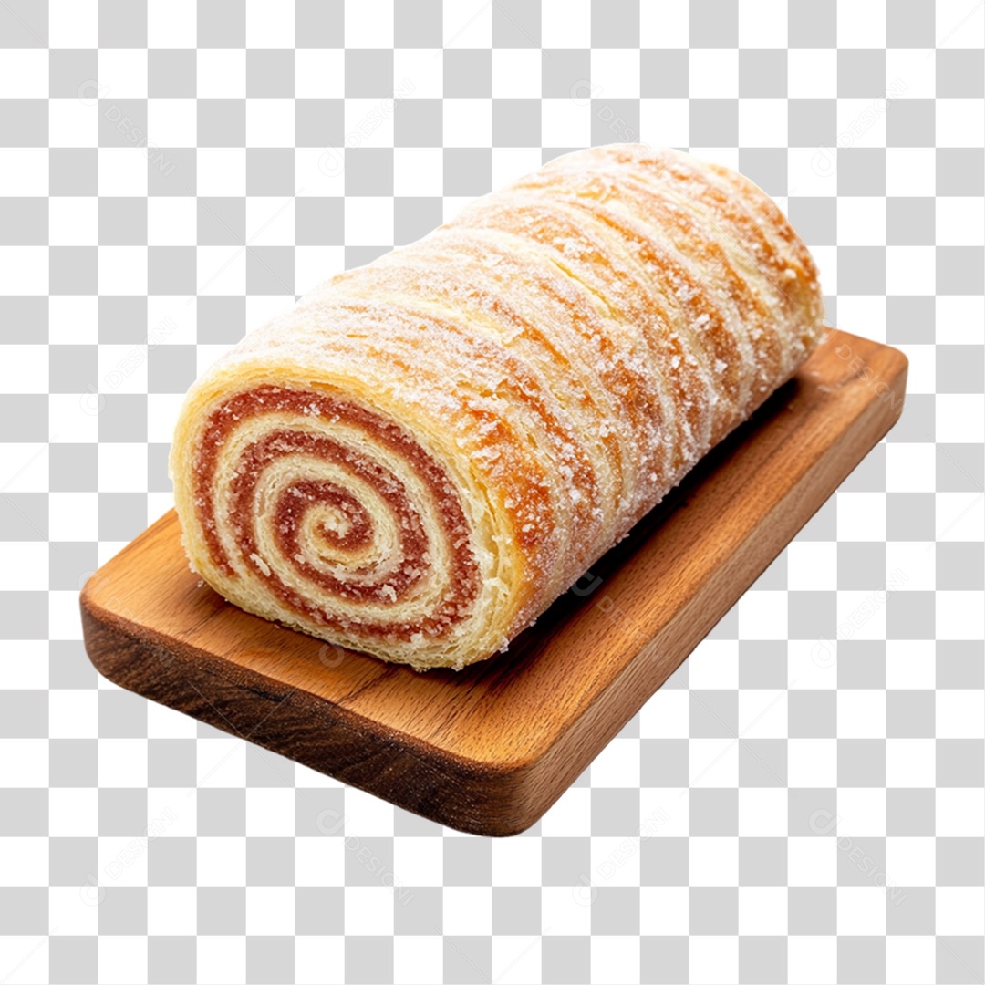 Rocambole de Chocolate PNG Transparente