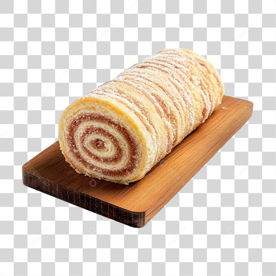 Rocambole de Chocolate PNG Transparente