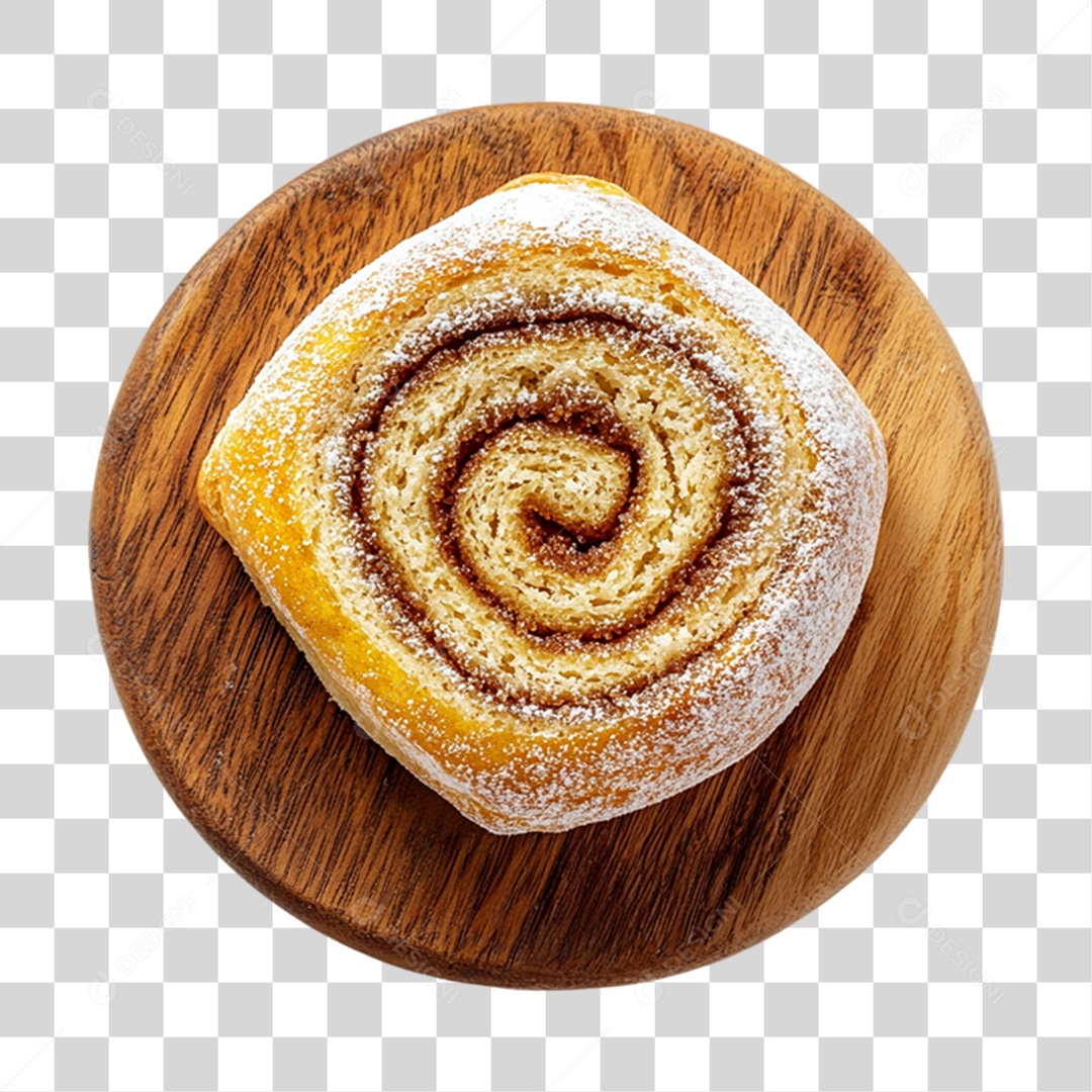 Rocambole de Chocolate PNG Transparente