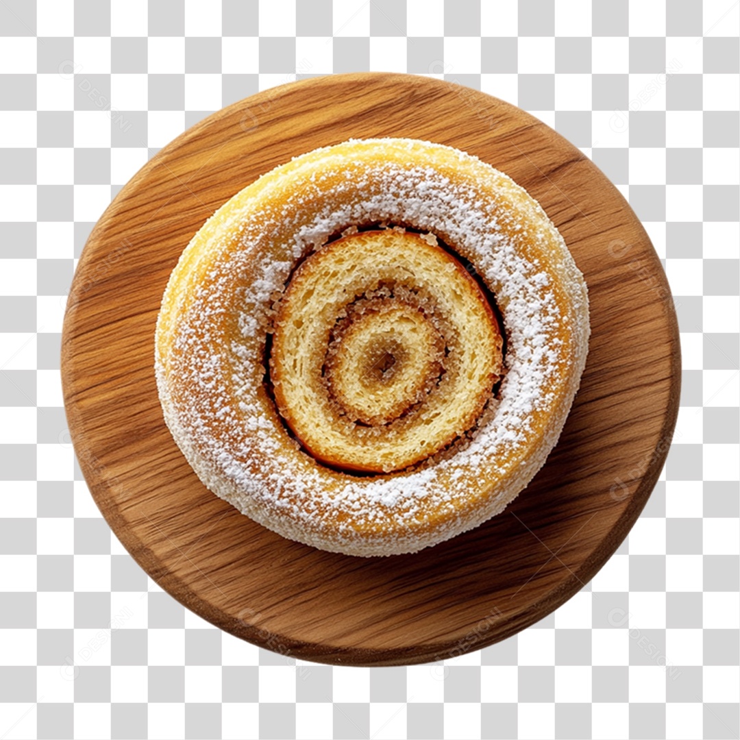 Rocambole de Chocolate PNG Transparente