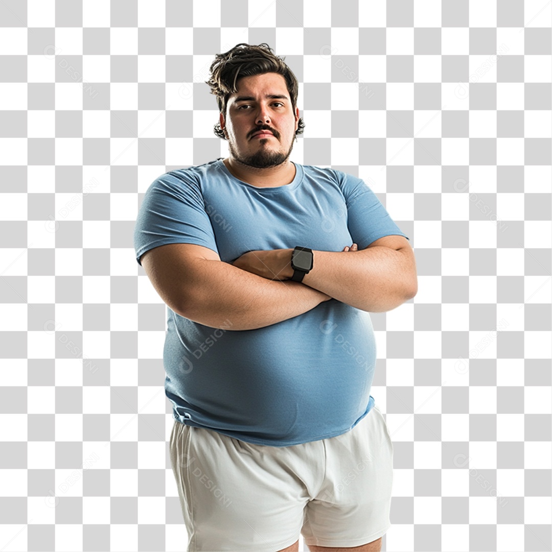 Homem Obeso PNG Transparente