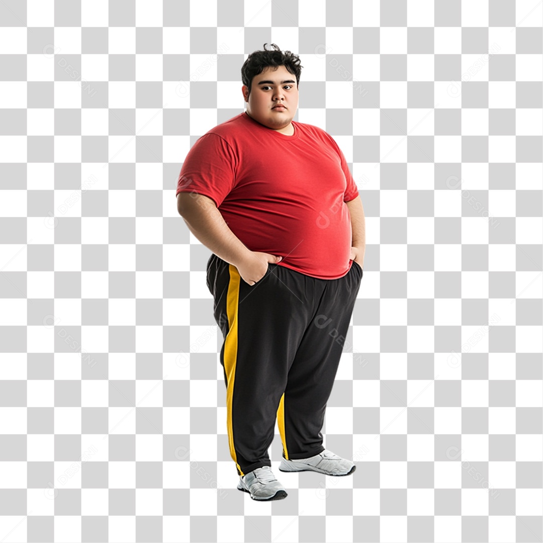 Homem Obeso PNG Transparente